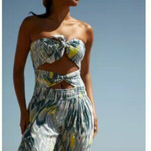 NWT Anthropologie Reversible Smocked Mini Dress Large